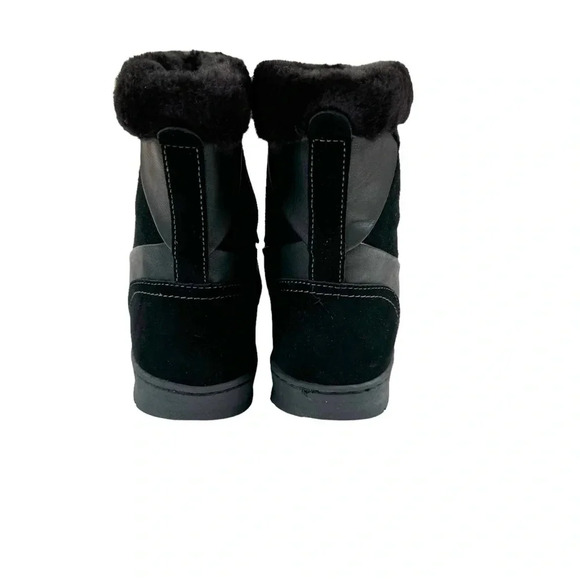 Earth Origins Willa Comfort Faux Fur Lined Bootie Winter Boot Black Size 7 - Picture 4 of 14